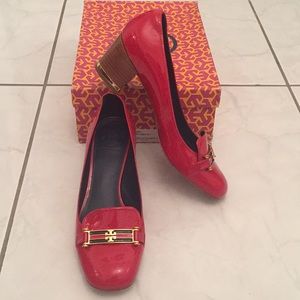 Tory Burch Red Patent Leather Pumps